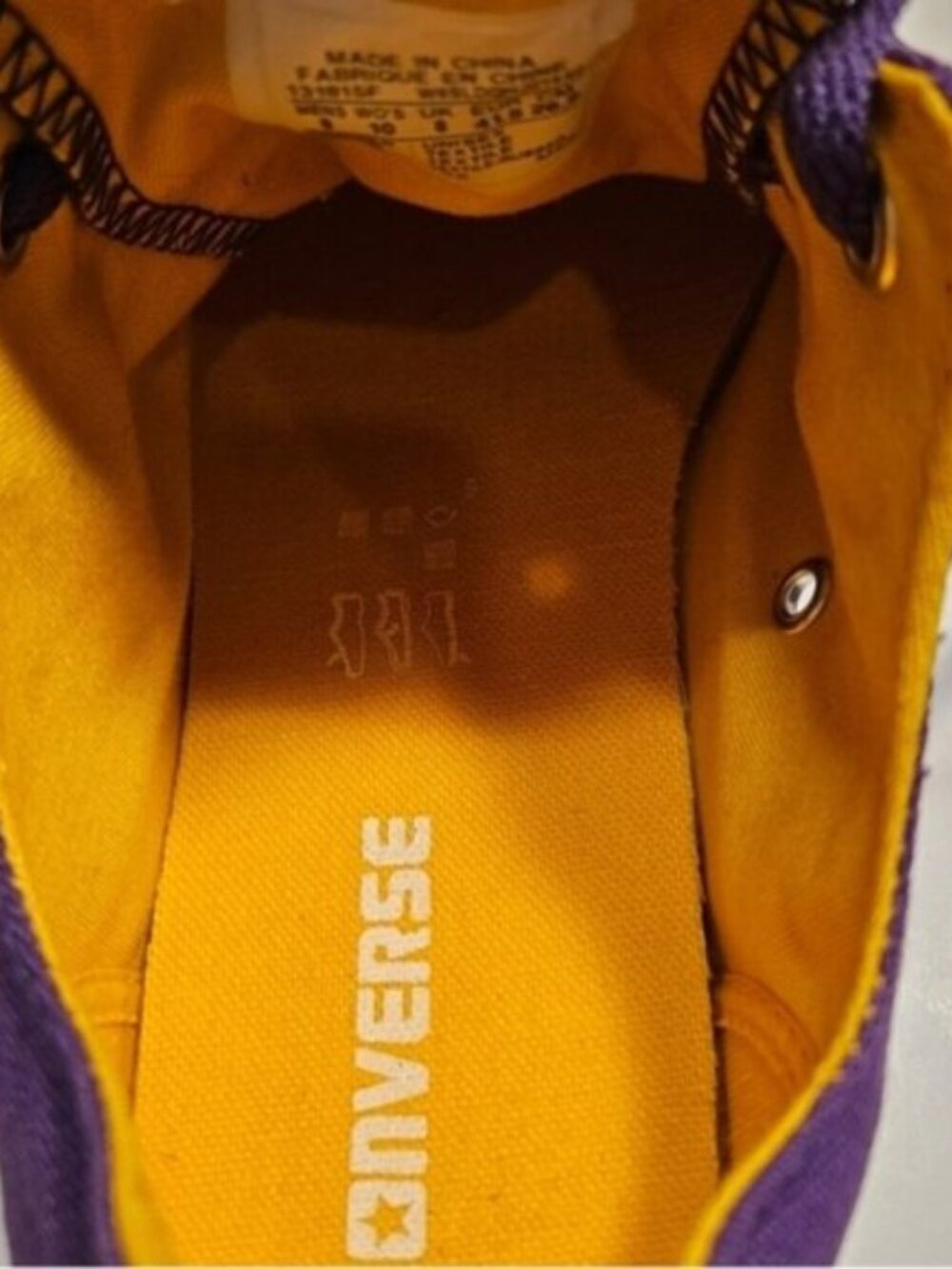 Custom Converse SZ 10 Pop Rock Star Prince Hall of Fame Chuck Taylor Low Tops - Picture 12 of 12